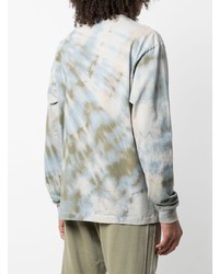 graues Mit Batikmuster Langarmshirt von John Elliott