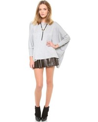 graues Langarmshirt von Alice + Olivia