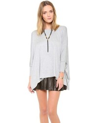 graues Langarmshirt von Alice + Olivia