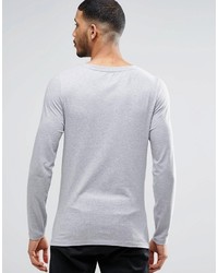 graues Langarmshirt von Asos