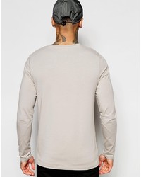 graues Langarmshirt von Asos