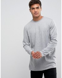 graues Langarmshirt von ASOS DESIGN