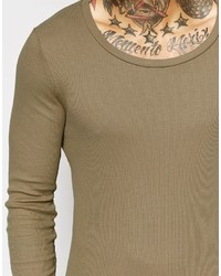 graues Langarmshirt von Asos