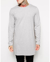 graues Langarmshirt von Asos