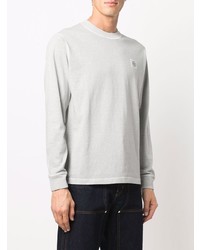 graues Langarmshirt von Stone Island