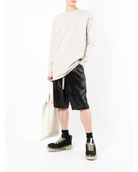 graues Langarmshirt von Rick Owens