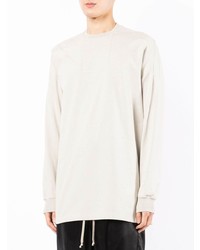 graues Langarmshirt von Rick Owens