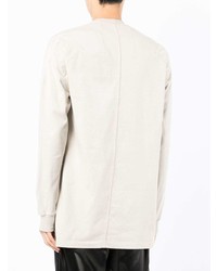 graues Langarmshirt von Rick Owens