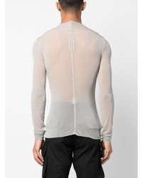 graues Langarmshirt von Rick Owens