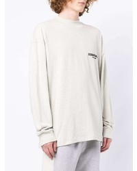 graues Langarmshirt von FEAR OF GOD ESSENTIALS