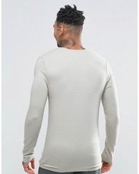 graues Langarmshirt von Asos