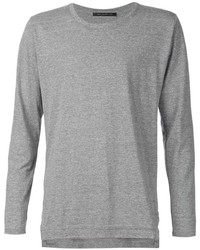 graues Langarmshirt