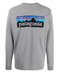 graues Langarmshirt von Patagonia