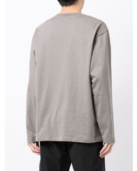 graues Langarmshirt von MSGM