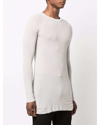 graues Langarmshirt von Rick Owens