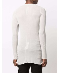 graues Langarmshirt von Rick Owens