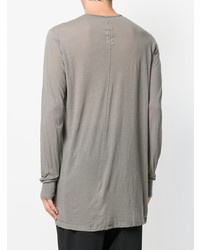 graues Langarmshirt von Rick Owens DRKSHDW