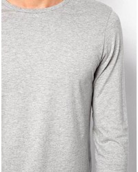 graues Langarmshirt von Asos