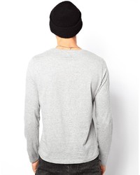 graues Langarmshirt von Asos