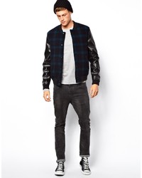 graues Langarmshirt von Asos