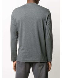 graues Langarmshirt von Brunello Cucinelli