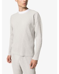 graues Langarmshirt von Homme Plissé Issey Miyake