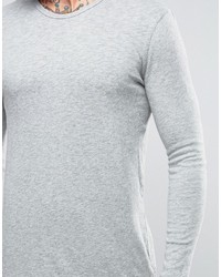 graues Langarmshirt von Minimum