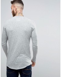 graues Langarmshirt von Minimum