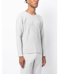 graues Langarmshirt von Homme Plissé Issey Miyake