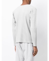 graues Langarmshirt von Homme Plissé Issey Miyake