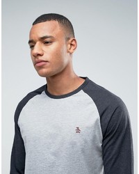 graues Langarmshirt von Original Penguin