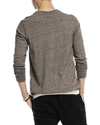 graues Langarmshirt von Scotch & Soda