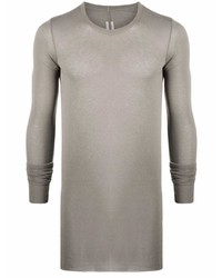 graues Langarmshirt von Rick Owens