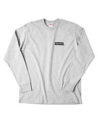 graues Langarmshirt von Supreme