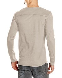 graues Langarmshirt von Unbekannt