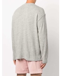 graues Langarmshirt von John Elliott