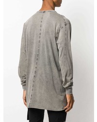 graues Langarmshirt von 11 By Boris Bidjan Saberi