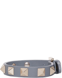 graues Lederarmband von Valentino