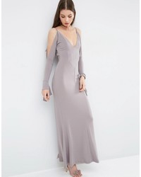 graues Maxikleid von Asos