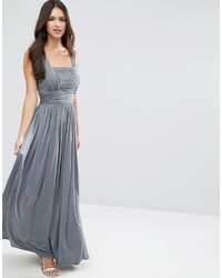 graues Maxikleid von Asos