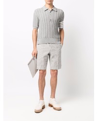 graues Polohemd von Thom Browne