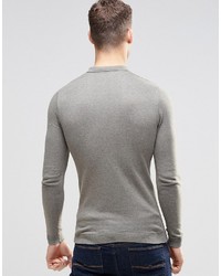 graues Polohemd von Asos