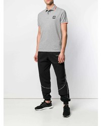 graues Polohemd von Stone Island