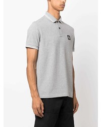 graues Polohemd von Stone Island