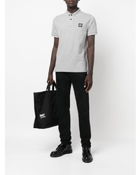 graues Polohemd von Stone Island