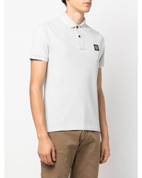 graues Polohemd von Stone Island