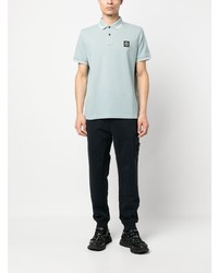 graues Polohemd von Stone Island