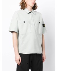 graues Polohemd von Stone Island