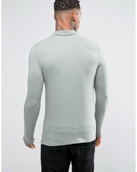 graues Polohemd von Asos