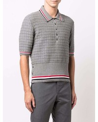 graues Polohemd von Thom Browne